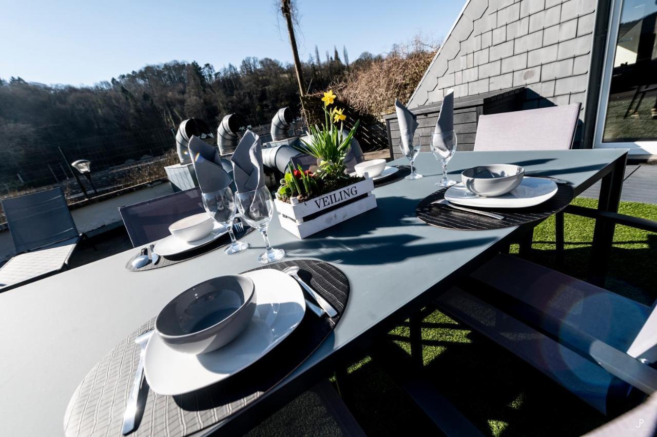 Les 3 Chapeaux Dinant 6P Les Canotiers 4P Avec Terrasse Le Melon 2P Sans Terrasse Exterior photo