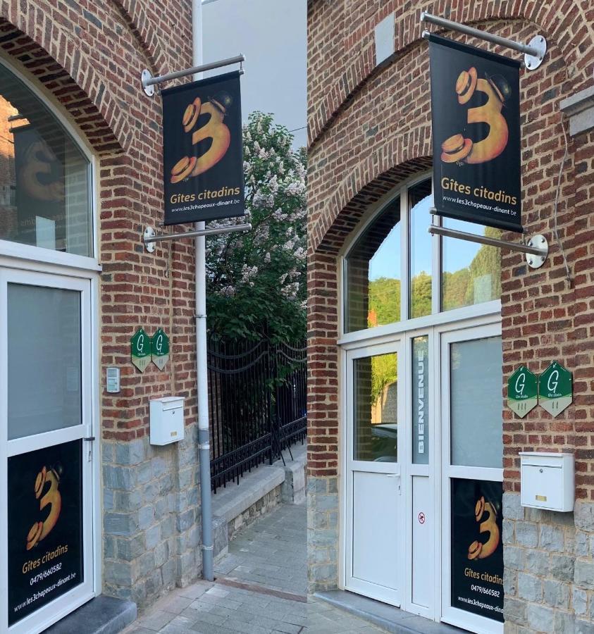 Les 3 Chapeaux Dinant 6P Les Canotiers 4P Avec Terrasse Le Melon 2P Sans Terrasse Exterior photo
